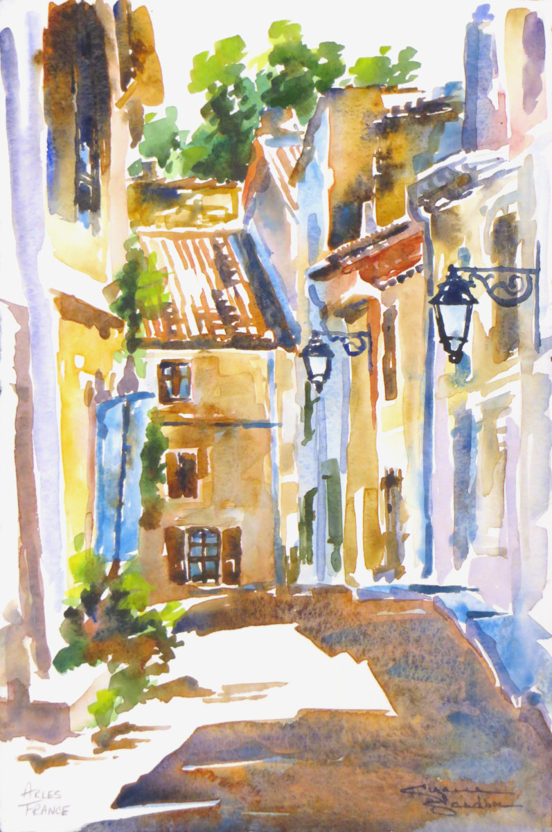Alleyway — Arles, France, 15x10, Watercolor, 2015 - 