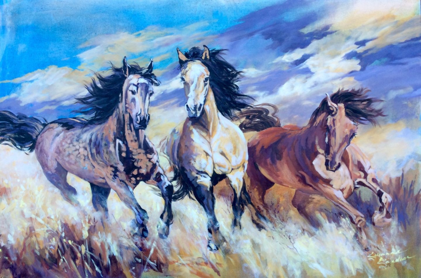 Out On The Range, 48x72, Acrylic, 2016 - 