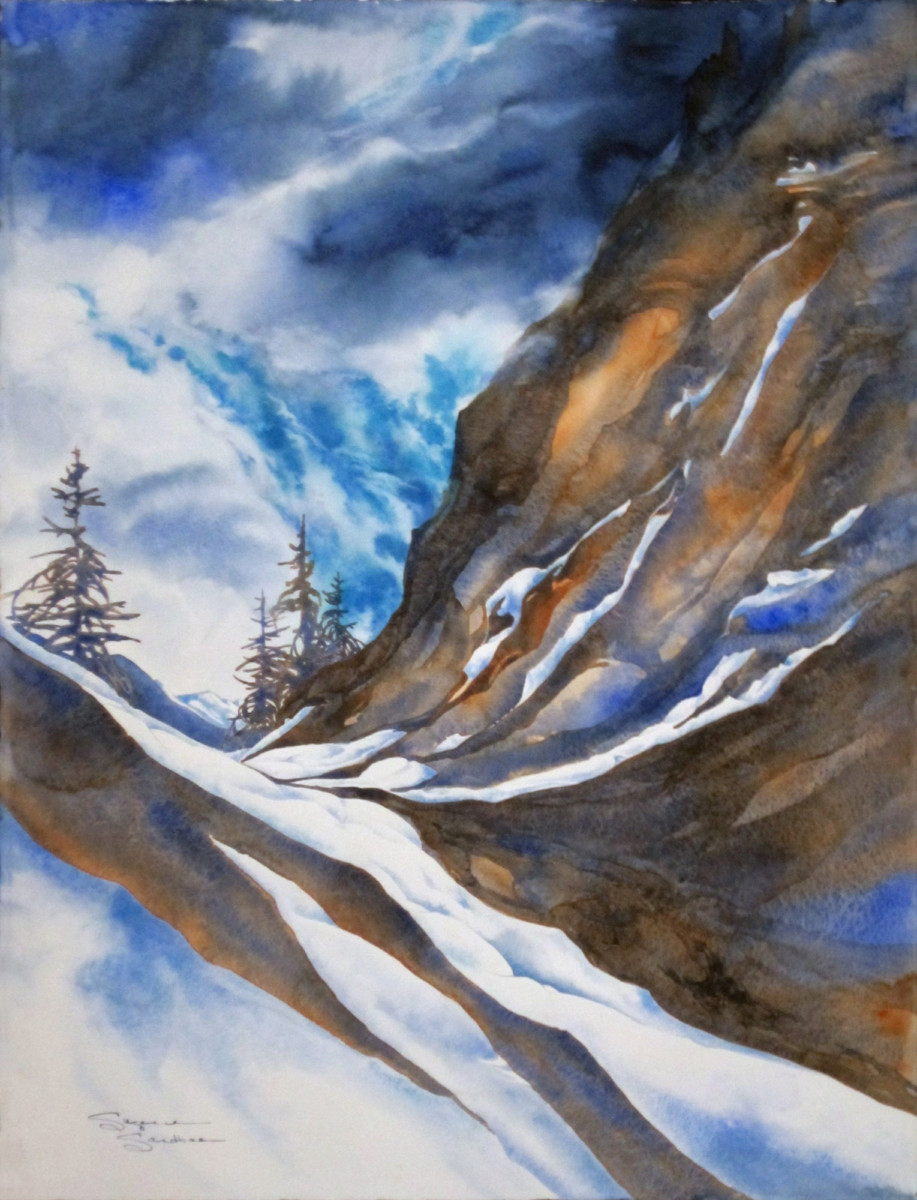 Rocky Mountain High, 30x22, Watercolor, 2001 - 