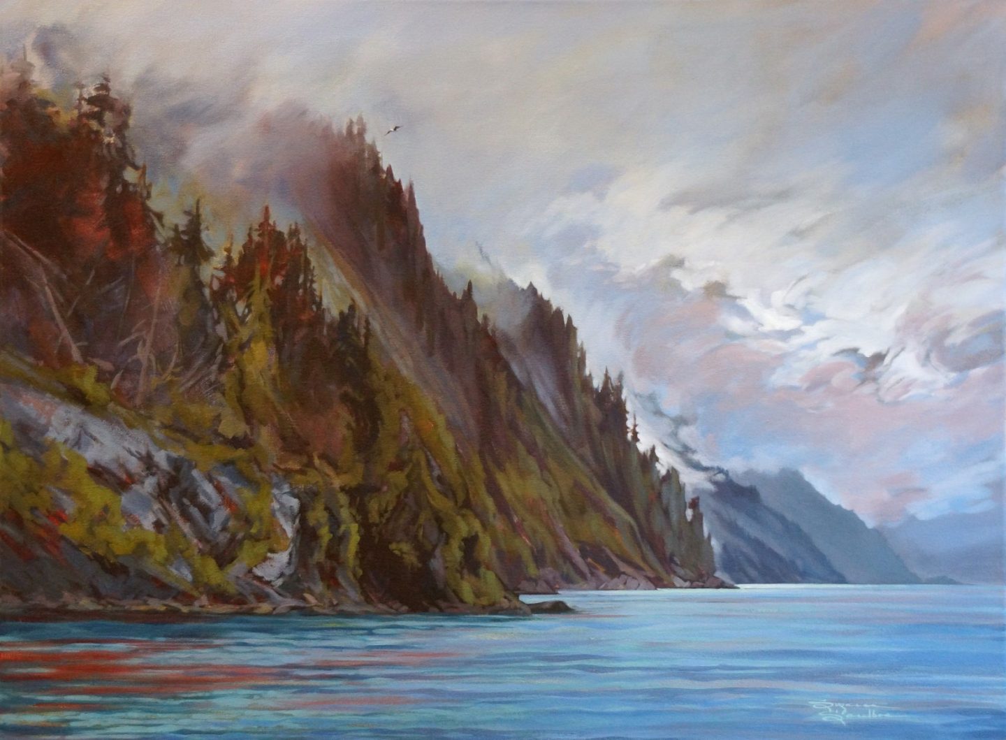 From Great Heights, Valdez, 30x40, Acrylic, 2020 - 
