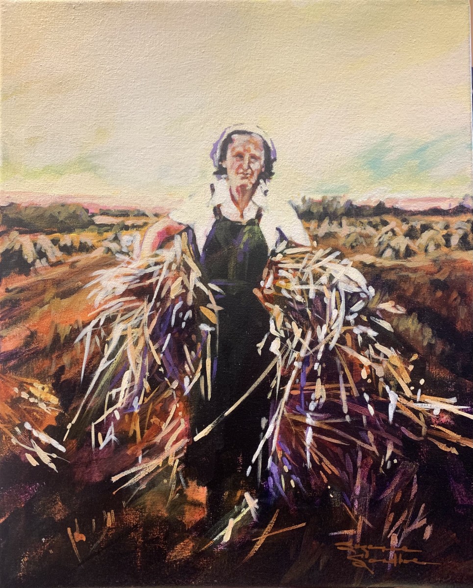 Harvest Queen, 16x20, Acrylic, 2021, Suzanne Sandboe - 