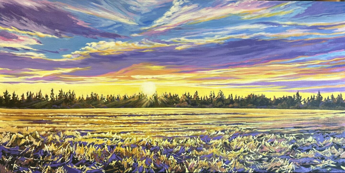 I Wish You Peace, 20x40, Acrylic, 2024, Suzanne Sandboe - 