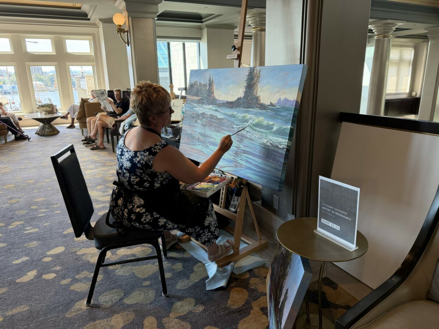 ARTIST IN RESIDENCE 2026 MOUNTAIN GALLERIES, FAIRMONT EMPRESS HOTEL VICTORIA BC, SUZANNE SANDBOE - 
