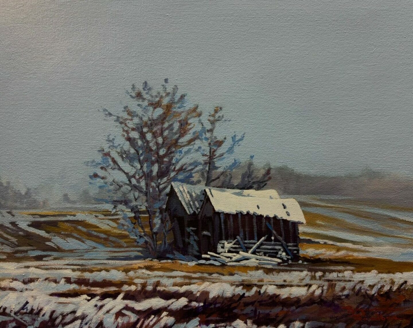 ALONG A COUNTRY ROAD, 26X20, ACRYLIC, 2025, SUZANNE SANDBOE - 