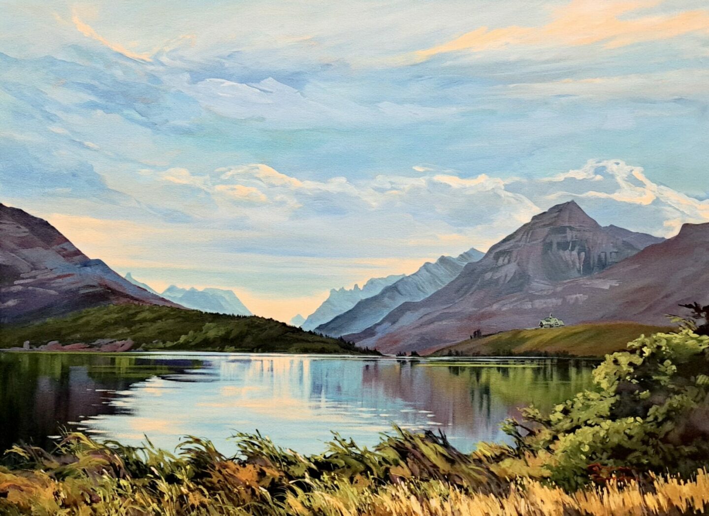 WATERTON, 30X40, ACRYLIC, 2025, SUZANNE SANDBOE - 